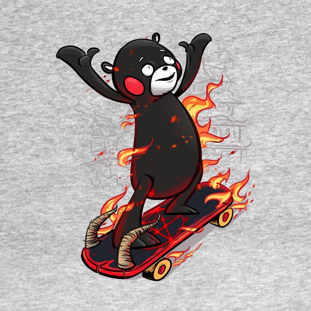 Why is the Kumamon on skateboard? by Hulkey